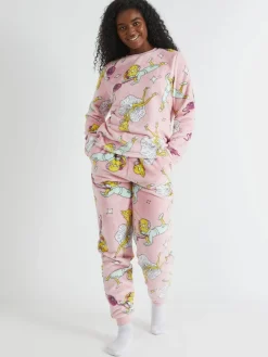 The Simpsons x Mr Burns Fleece Pyjamas Set*Skinnydip Outlet