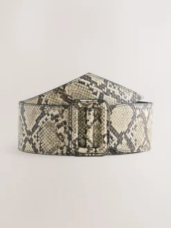 Slangenprint - PU Wide Belt*Next Hot