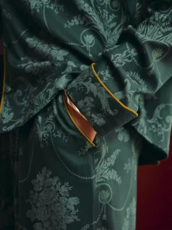 Smaragdgroen - Josette pyjama met knopen*Laura Ashley Clearance