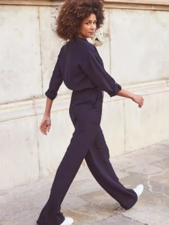 Drawstring Waist Jumpsuit*Sosandar Outlet