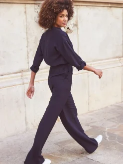 Drawstring Waist Jumpsuit*Sosandar Clearance