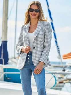 Gingham Dogtooth Blazer*Sosandar Online