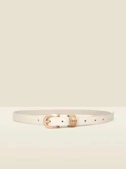 Leather Belt With Gold Hardware*Sosandar Clearance