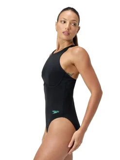 Racer-badpak met rits en ingebouwde zwembeha*Speedo Clearance