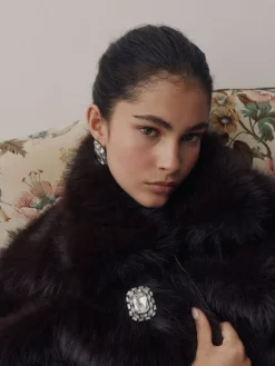 Staalgrijs - Sparkle Jewel Brooch*Next Sale