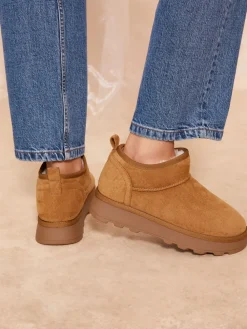 - Cosy Faux Fur Lined Ankle Suede Boots*Friends Like These Clearance