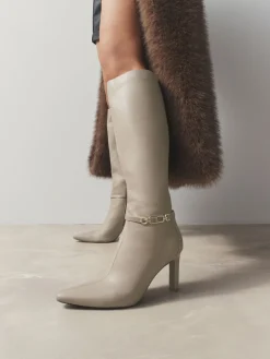 - Forever Comfort® - Kniehoge laarzen met hak en hardware*Next Discount