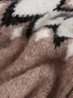 - Check Fairisle Pattern Knit Zip Through Jumper With Wool*Nothing Ordinary Discount