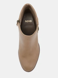 - Wide Fit Juliette Hardware Heeled Ankle Boots*Novo Outlet