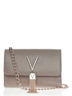 Taupe - - Divina - Crossbodytas met kwastjes*Valentino Bags Discount