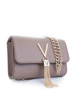 Taupe - - Divina - Crossbodytas met kwastjes*Valentino Bags Discount