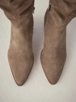 - Forever Comfort® Slouchy Knee High Block Heeled Boots*Next Best