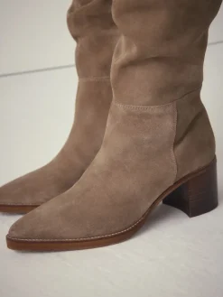 - Forever Comfort® Slouchy Knee High Block Heeled Boots*Next Best