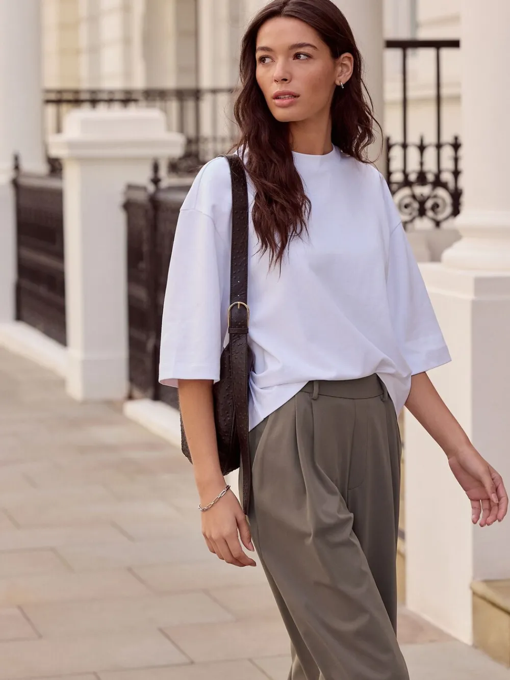 - N. Premium Wide Leg Tailored Jersey Trousers*Next Online