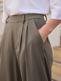 - N. Premium Wide Leg Tailored Jersey Trousers*Next Online