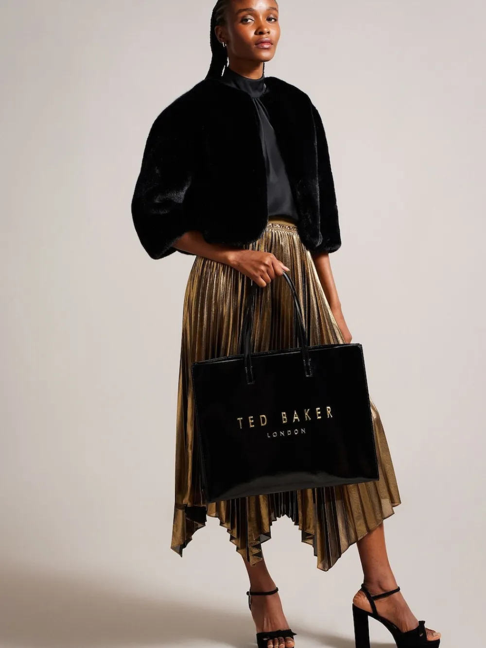 Crikon extra grote iconische tas met kreukeffect*Ted Baker Outlet