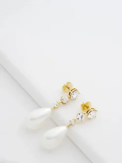 Pearsti: Opvallende oorbellen met kristallen kralen en hangers*Ted Baker Outlet