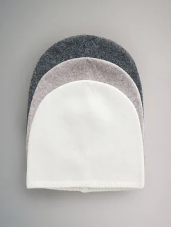 3 Pack Fine Knit Beanie*The Set