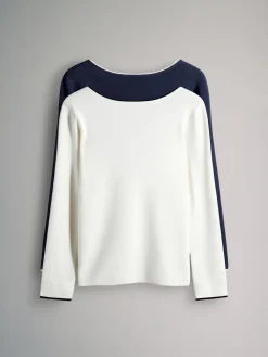 2 Pack gebreide tops met afgebiesde lage ronde rug*The Set Best