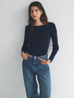 2 Pack gebreide tops met afgebiesde lage ronde rug*The Set Best