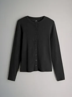 3 Pack Long Sleeve Button Through Rib T-Shirt*The Set Sale