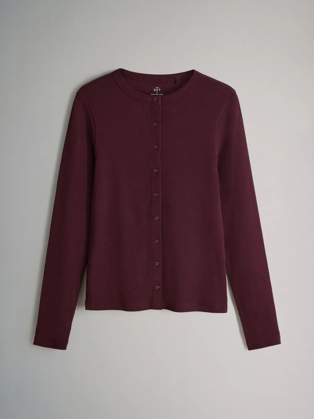 3 Pack Long Sleeve Button Through Rib T-Shirt*The Set Sale