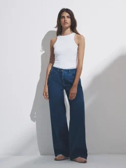 2 Pack Low Rise Wide Leg Denim Jeans*The Set Outlet