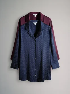 2 Pack Satin Nightshirts*The Set Best