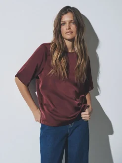 2 Pack Satin Shortsleeve Tops*The Set Outlet