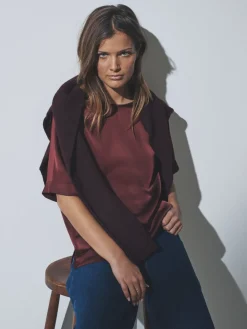 2 Pack Satin Shortsleeve Tops*The Set Outlet