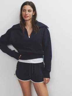 2 Pack Trophy Neck Long Sleeve Sweat Tops*The Set Sale