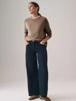 verpakking van 2 fijngebreide truien met ronde hals*The Set New