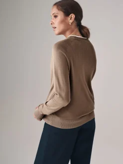 verpakking van 2 fijngebreide truien met ronde hals*The Set New