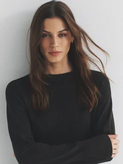 verpakking van 3 fijngebreide truien met ronde hals*The Set Discount