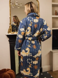 La Luna Cotton Quilted Robe*Their Nibs New