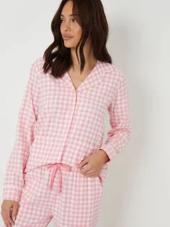 Check Long Sleeve Pyjamas Set*Threadbare Best