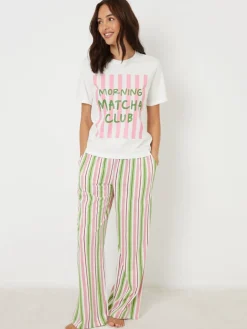Graphic Print Short Sleeve Pyjamas Set*Threadbare Hot