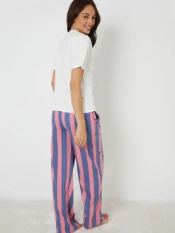 Graphic Print Short Sleeve Pyjamas Set*Threadbare Online