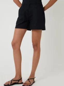 linnenmix getailleerde shorts*Threadbare