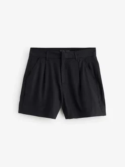 linnenmix getailleerde shorts*Threadbare