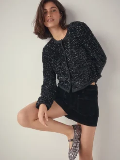 Tinkleurig met lovertjes - Mary Jane-schoenen met versierde pailletten van Forever Comfort®*Next Outlet