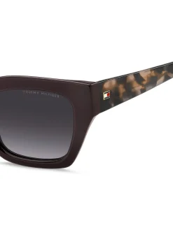 Cat Eye Sunglasses in Burgundy and Pink Havana*Tommy Hilfiger Discount