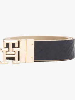 Monogram Leather Belt*Tommy Hilfiger Online