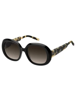 Round Sunglasses in Black and Havana*Tommy Hilfiger Best