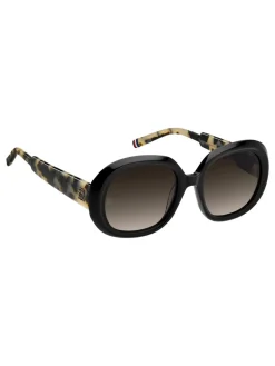 Round Sunglasses in Black and Havana*Tommy Hilfiger Best