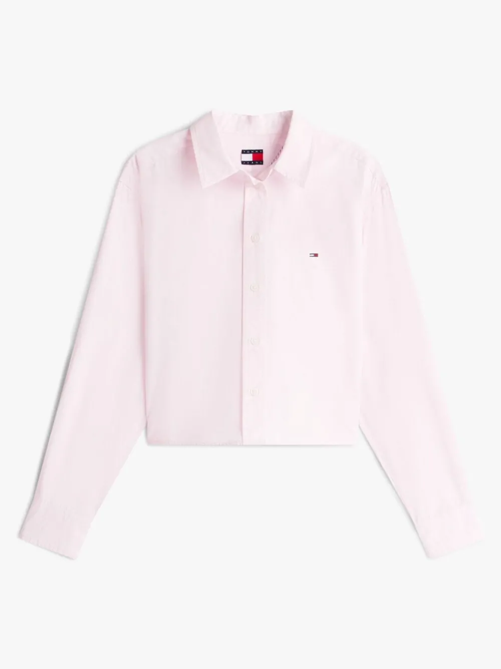 Relaxed Fit Cropped Poplin Shirt*Tommy Jeans Clearance