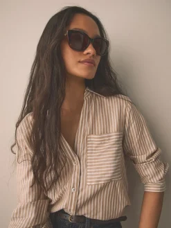 Tortoise bruin - Chain Arm Sunglasses*Next Clearance