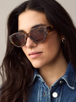 Tortoise bruin - Ovale zonnebril*Next Hot