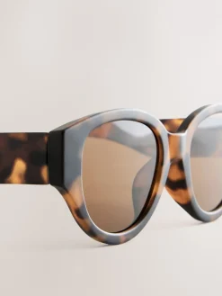 Tortoise bruin - Ovale zonnebril*Next Hot