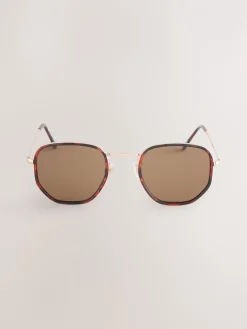 - Ronde metalen zonnebril*Next Online